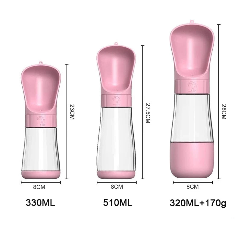 2-in-1 Portable Pet Water and Food Bottle