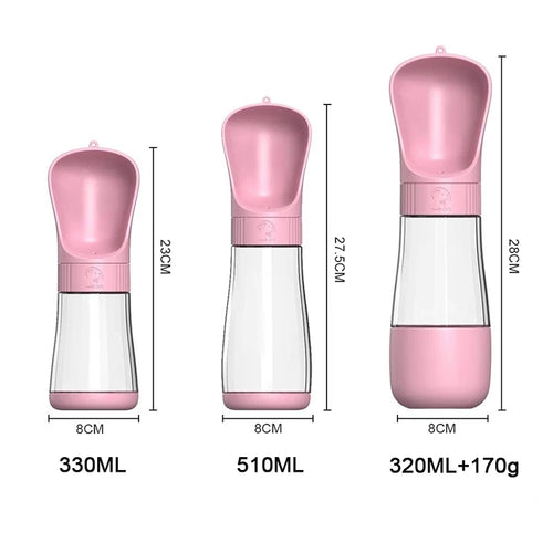 2-in-1 Portable Pet Water and Food Bottle