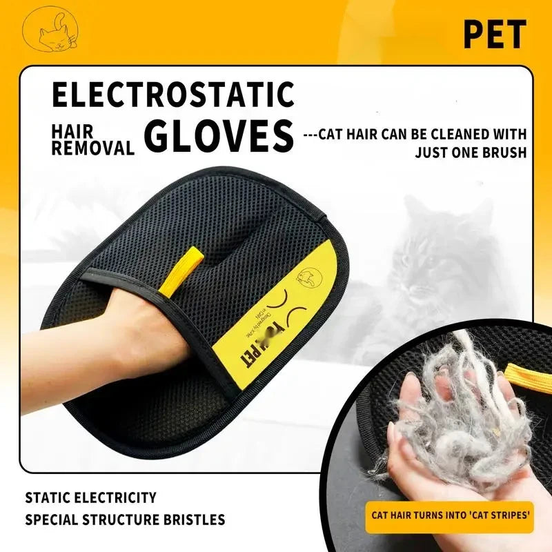 Electrostatic Pet Grooming Glove