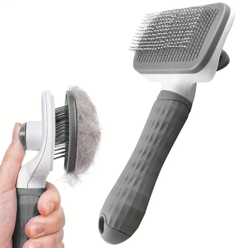 Self-Cleaning Pet Slicker Brush