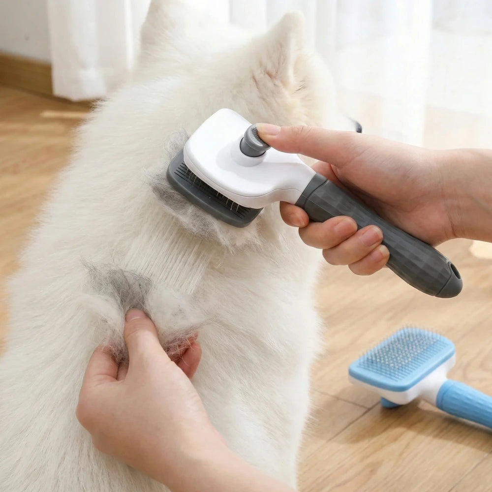 Self-Cleaning Pet Slicker Brush