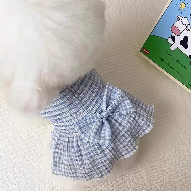 Strawberry Print Dog Suspender Dress
