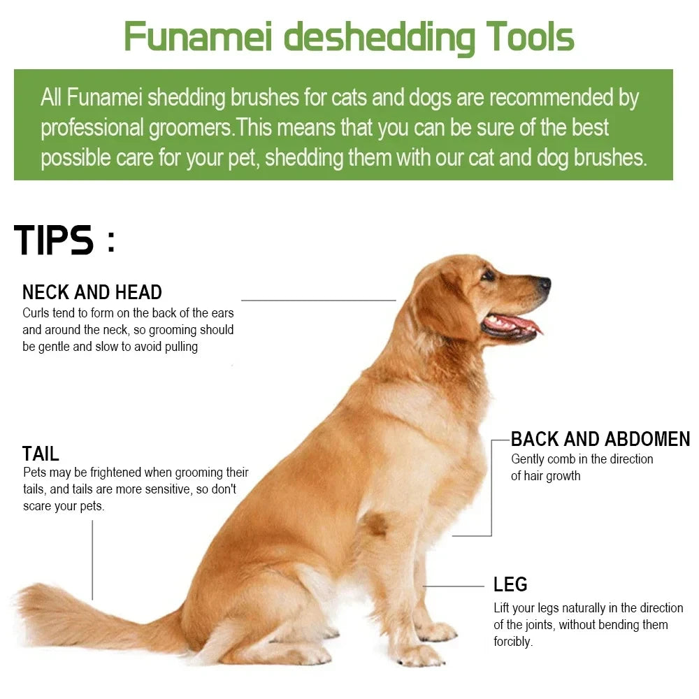 Ergonomic Pet Grooming Comb
