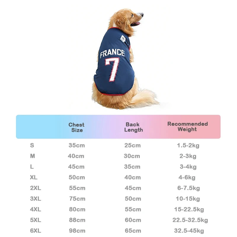 Breathable Mesh Soccer Dog Jersey