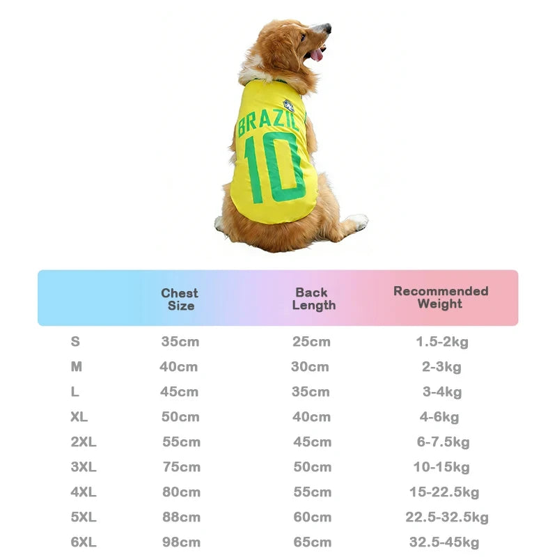 Breathable Mesh Soccer Dog Jersey