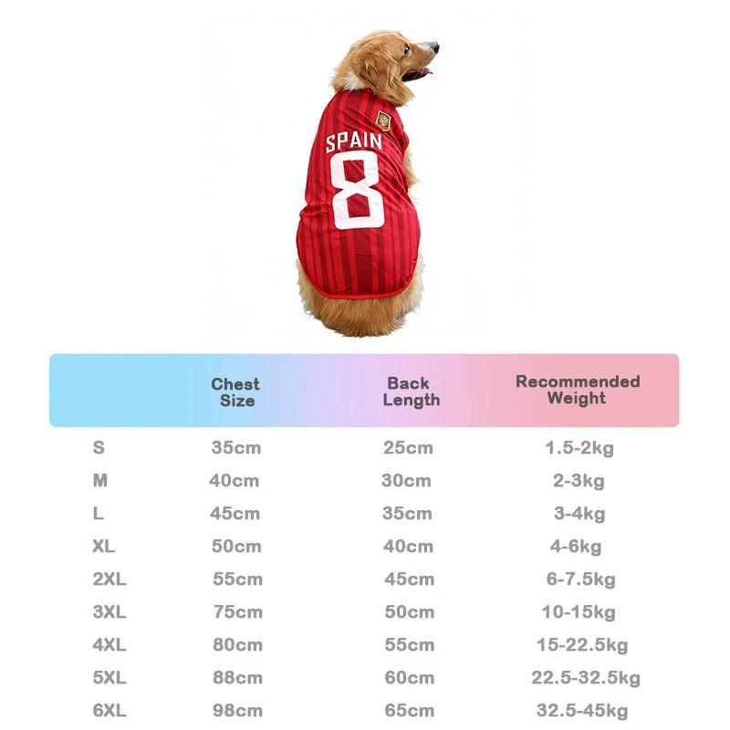 Breathable Mesh Soccer Dog Jersey