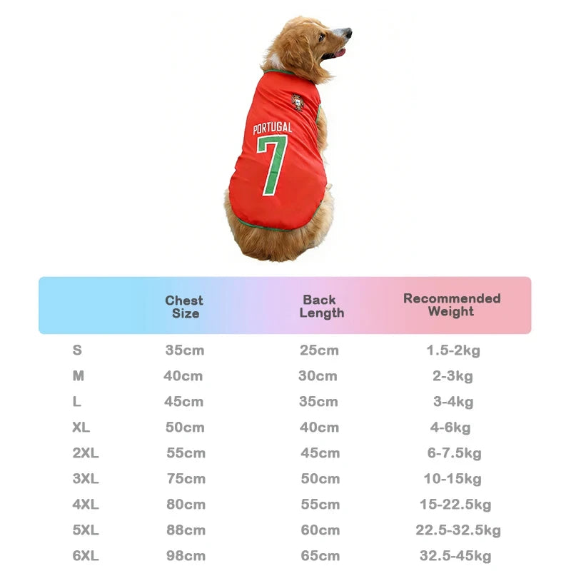 Breathable Mesh Soccer Dog Jersey