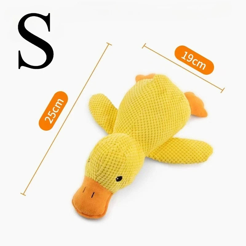 Quacking Plush Dog Toy
