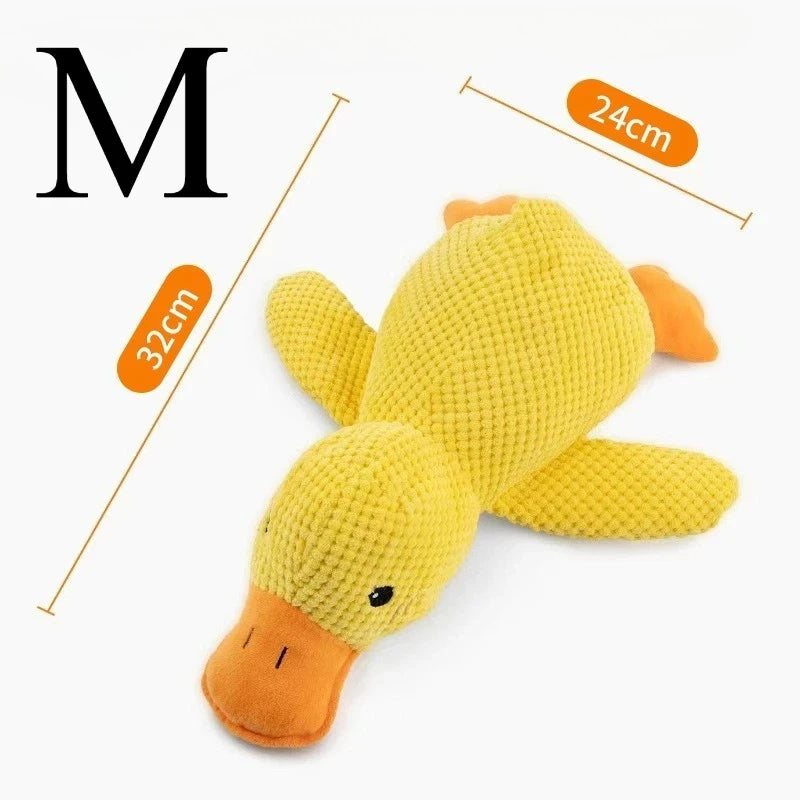Quacking Plush Dog Toy