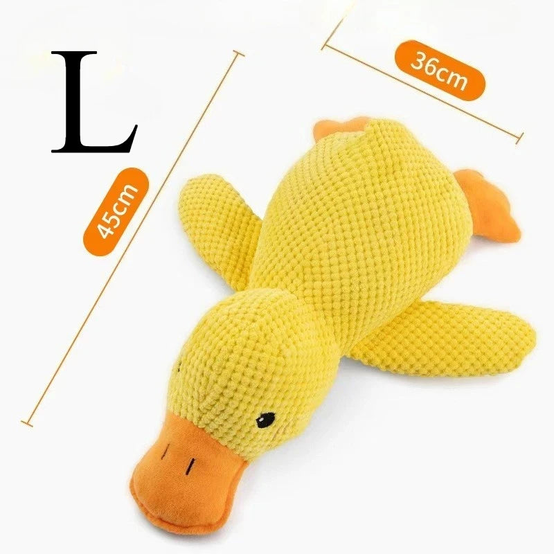 Quacking Plush Dog Toy