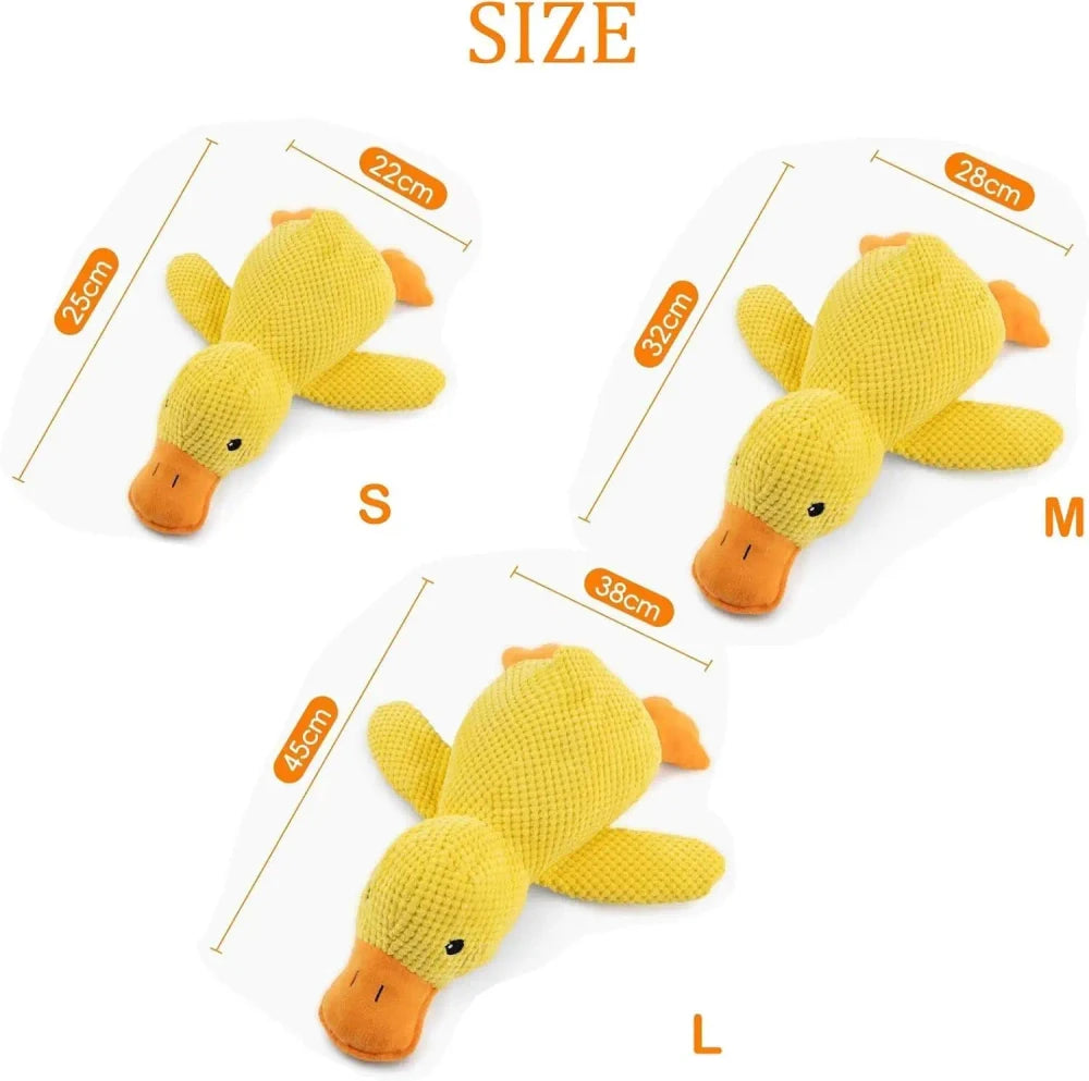 Quacking Plush Dog Toy